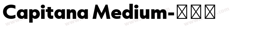 Capitana Medium字体转换